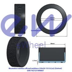 eWheel Terénní pneumatika 9.2×2 pro Xiaomi koloběžky