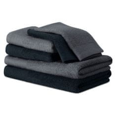 AmeliaHome Sada 6 ks ručníků FLOSS klasický styl černá