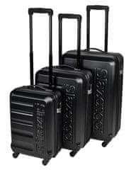 Slazenger Cestovní kufr ED-218642 Kufr cestovní sada 3 ks 52/62/72cm černá