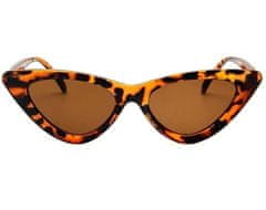 Camerazar Dámské Sluneční Brýle Cat Eye s UV400 Filtrem, Akrylový Rám, Skleněné Čočky, Karmínová/Černá/Tygrí Vzor