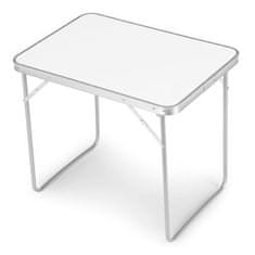 OEM Turistický skládací piknikový stolek 70x50cm bílý