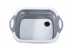 Verk Skládací silikonová mísa s dřezem a prkénkem 2v1