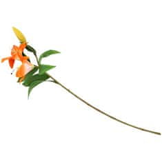 RS HKA Umělá lilie 74 cm - oranžová