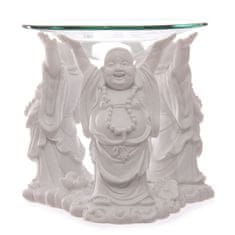 RS Aromalampa Smějící se Buddha bílá 11cm