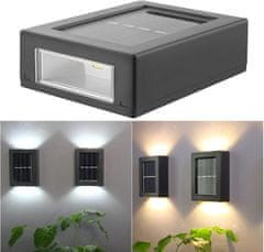 HOME & MARKER® Solární světlo na zahradu, Solární lampa, Venkovní Solární světla (2ks) | DUOLUMO