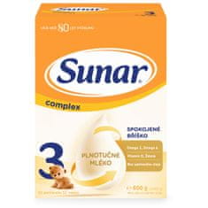 Sunar Complex 3 batolecí mléko, 6 x 600 g