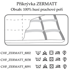 Ch. Fischbacher Prošívaná přikrývka ZERMATT 135 x 200 cm v hladkém hedvábí, celoroční