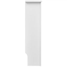 shumee Bílý kryt z MDF na radiátor, 152 cm