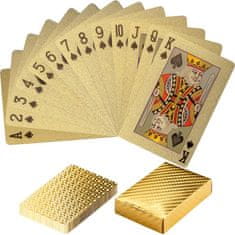 shumee Poker karty plastové - zlaté