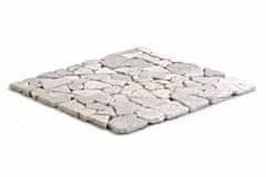 Greatstore Mramorová mozaika Garth- krémová obklady 1 m2