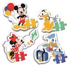 Clementoni Moje první puzzle Mickey Mouse 3+6+9+12 dílků