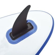 shumee Nafukovací Stand Up Paddleboard s plachtou modrobílý