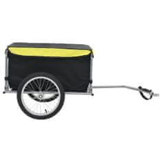 Greatstore Přívěsný vozík za kolo černožlutý 65 kg