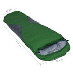 Greatstore Lehký dětský spací pytel mumie zelený 670 g 10 °C