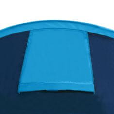 Greatstore Kempový stan pro 4 osoby, námořnická modrá / světle modrá