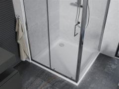 Mexen Apia sprchový kout posuvný 100x100, sklo transparent, chrom + vanička (840-100-100-01-00-4010)