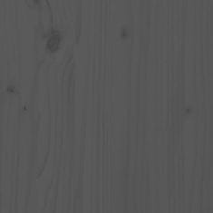 shumee Stojan na dřevo šedý 108x64,5x78 cm masivní borovice