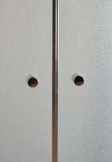 Arttec Sprchový kout nástěnný dvoukřídlý SALOON B 22 grape sklo 100 x 90 x 198 cm s vaničkou z litého mramoru LINEA