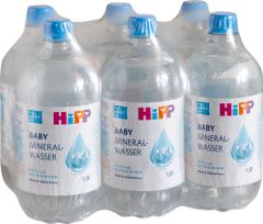 HiPP Baby přírodní minerální voda neperlivá 6 x 1 l