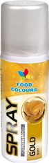 Barva ve spreji Food Colours New Gold (50 ml) Zlatá Bez E171