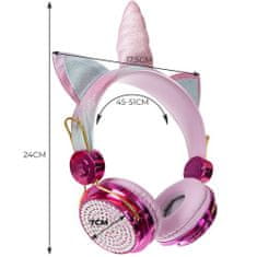 RS Izoxis 19221 Bezdrátová sluchátka jednorožec růžová