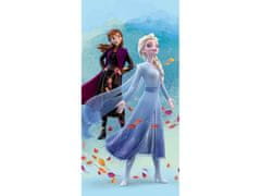 Jerry Fabrics Plážová osuška Frozen II Anna a Elsa