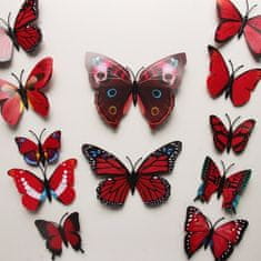 IZMAEL Motýli na stěnu 12ks - Zelená KP616